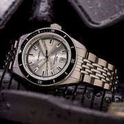Islander Watch – Port Jefferson Skin Diver Automatic Watch with Silver Dial #ISL-374