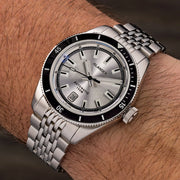 Islander Watch – Port Jefferson Skin Diver Automatic Watch with Silver Dial #ISL-374