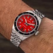 Islander Watch – Port Jefferson Skin Diver Automatic Watch with Red Dial #ISL-375