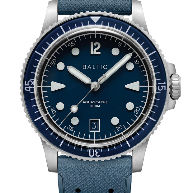 Baltic Aquascaphe Mk2 Blue, 39 mm with DATE