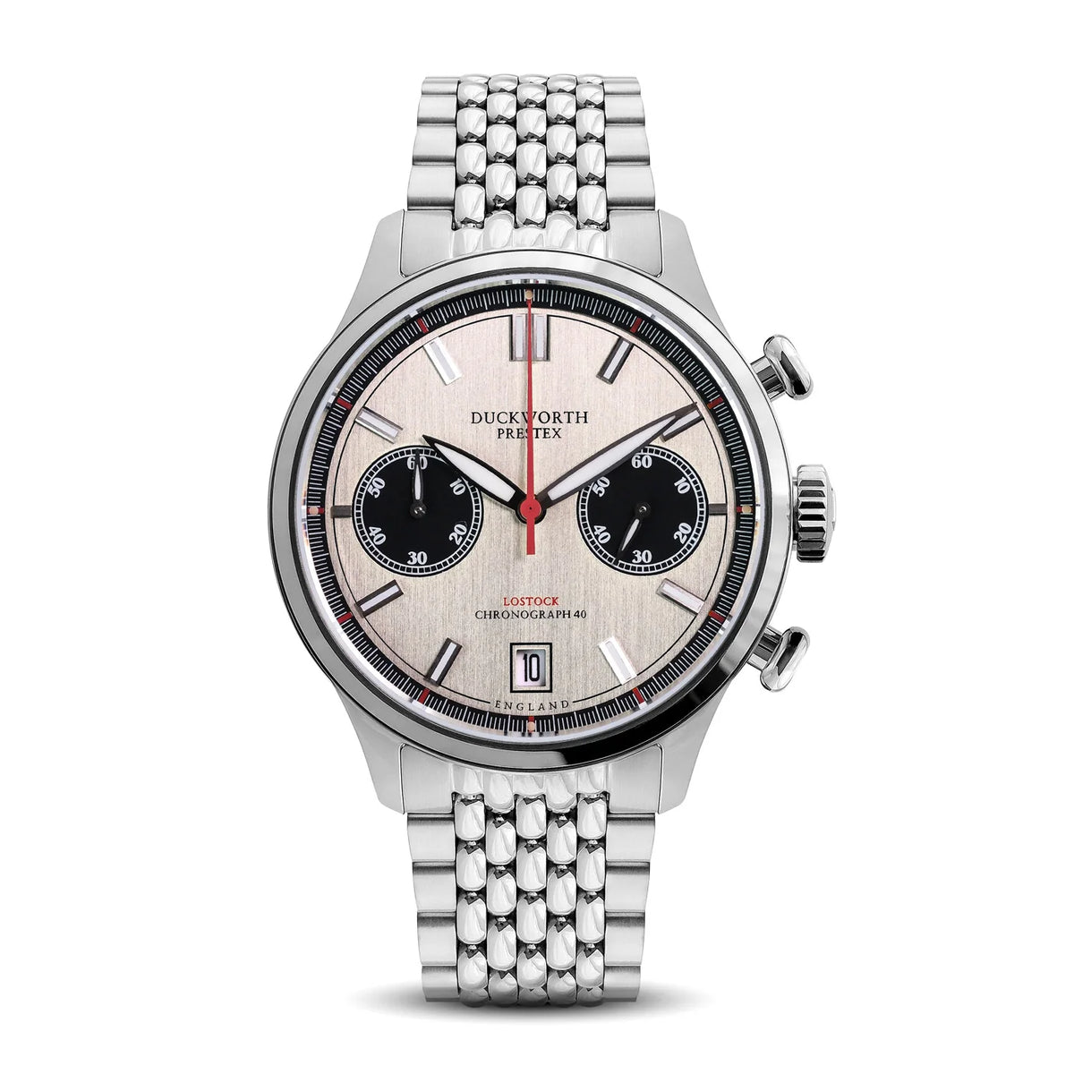 Duckworth Prestex - Lostock Chronograph Silver Panda