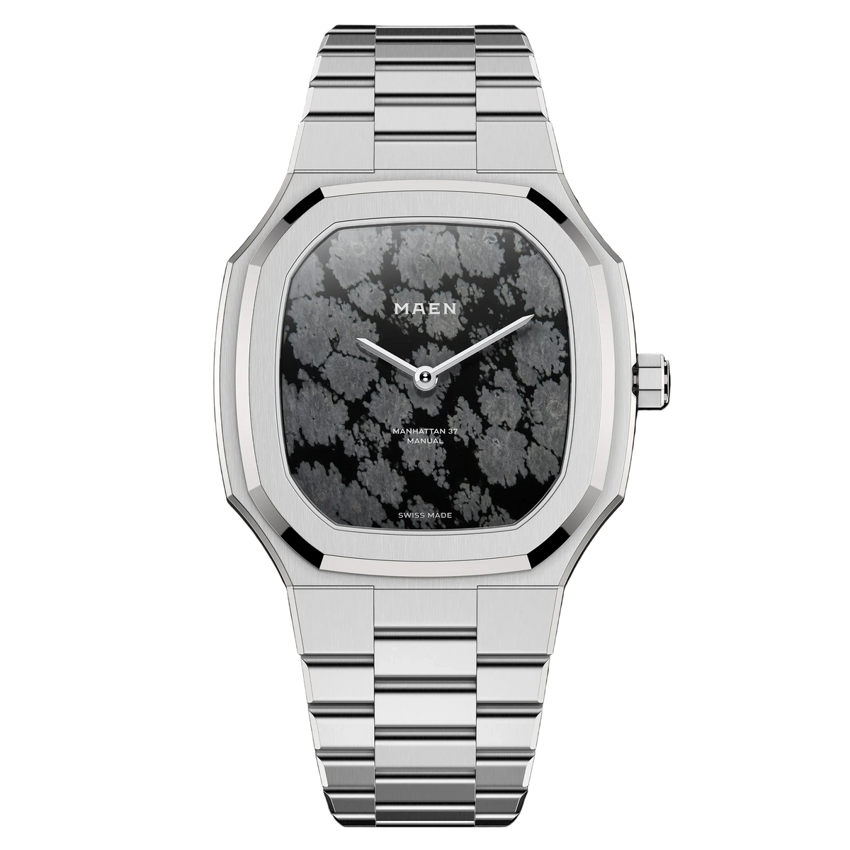 Maen – MANHATTAN 37 ULTRA THIN – SNOWFLAKE OBSIDIAN