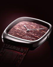 Dennison Watch – Natural Rubellite Stone In Steel