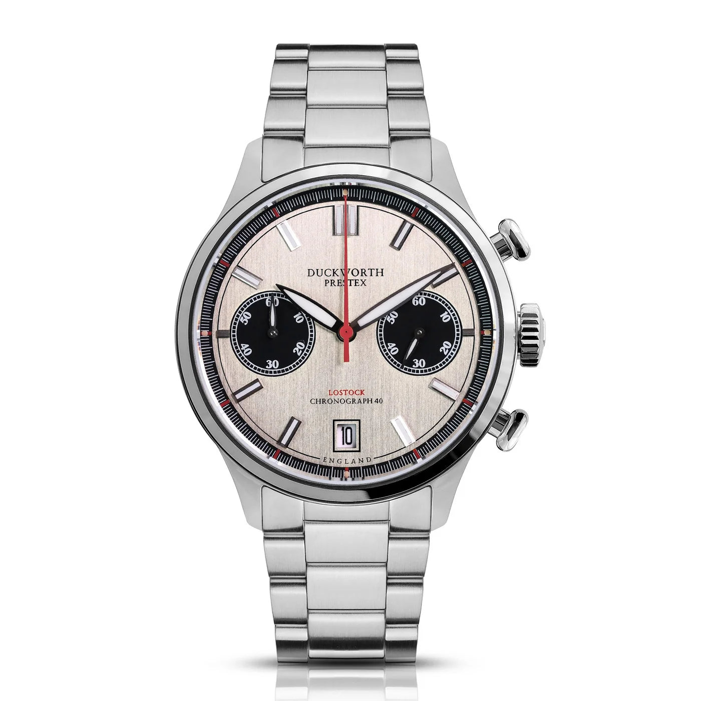 Duckworth Prestex - Lostock Chronograph Silver Panda
