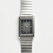 Vario VERSA Reversible Single Time Black Tuxedo Automatic Watch with FLEXI Bracelet