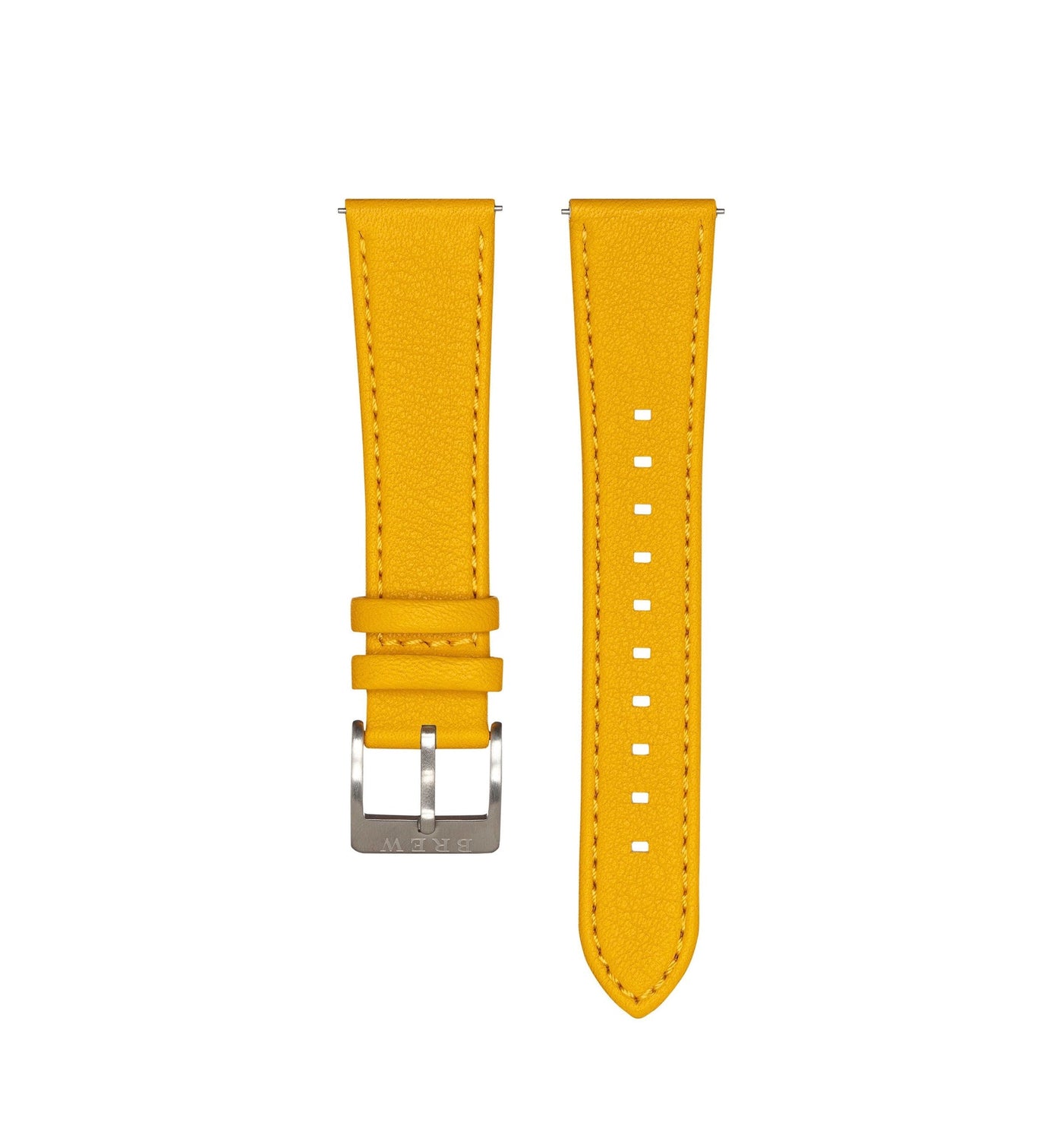 Brew Retrograph – Yellow Leather Strap 22 mm