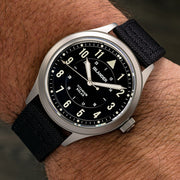 Islander Watch – Babylon HV1000 Titanium Solar Field Watch with Black Dial