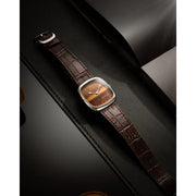 Dennison Watch – Natural Stone Tiger Eye In Steel