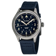 Islander Watch – Babylon HV1000 Titanium Solar Field Watch with Blue Dial