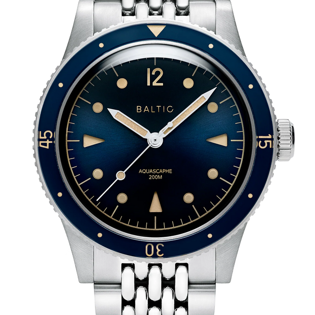 Baltic Aquascaphe Classic Blue Gilt - Beads of Rice