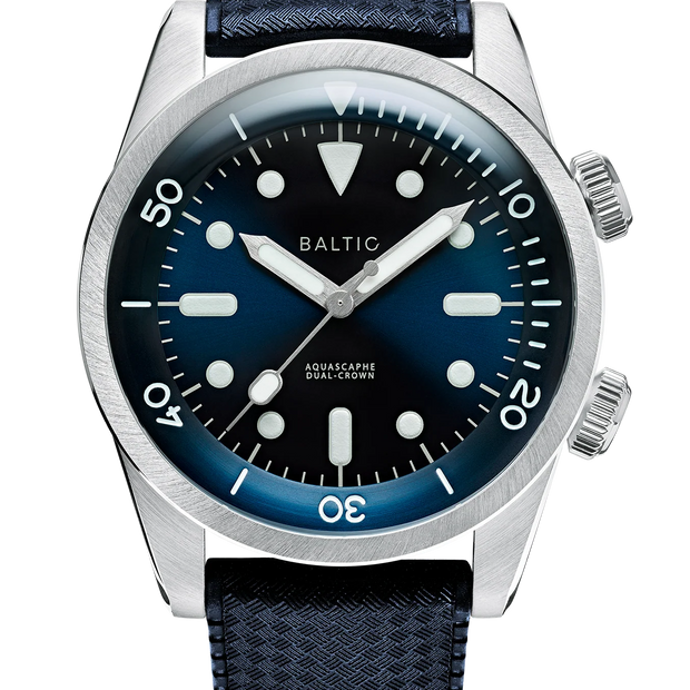 Baltic Aquascaphe Dual Crown Blue