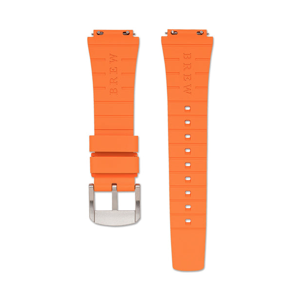Brew Metric – Orange Rubber Strap 20 mm