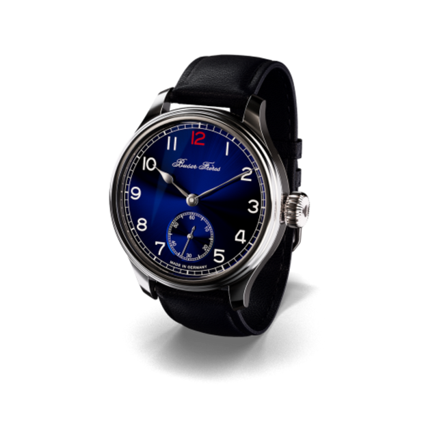 Buser Freres Marine 38 mm Arabic Blue