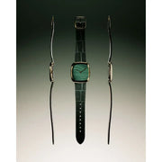 Dennison Watch – Natural Stone Malachite Stone In Gold