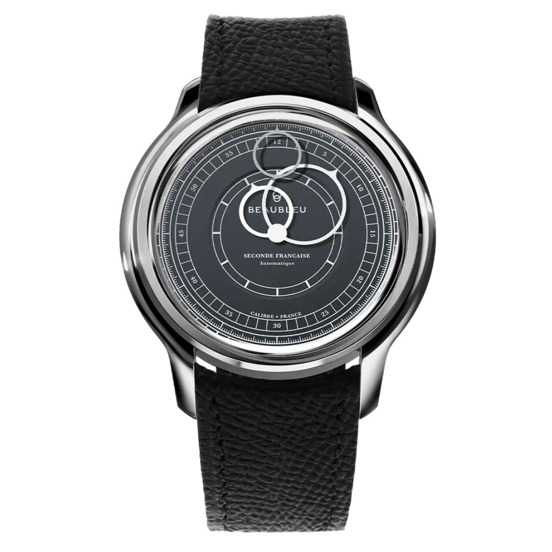 Beaubleu Seconde Française 19.24 Gris Anthracite – black strap