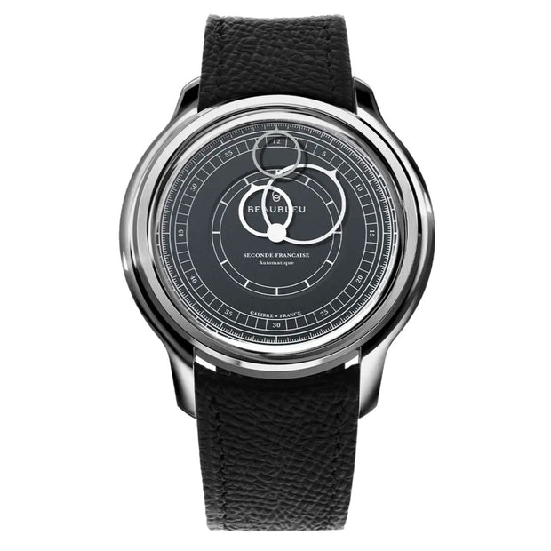 Beaubleu Seconde Française 19.24 Gris Anthracite – black strap