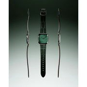 Dennison Watch – Natural Stone Malachite Stone In Steel
