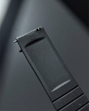 Makoto FKM Strap with Spring Clasp, Black, 20mm