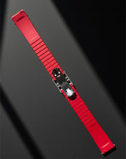 Makoto FKM Strap with Spring Buckle, Red, 20 mm