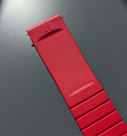 Makoto FKM Strap with Spring Buckle, Red, 20 mm