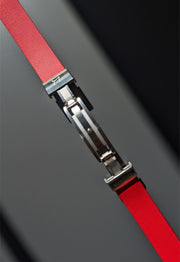 Makoto FKM Strap with Spring Buckle, Red, 20 mm