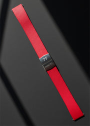 Makoto FKM Strap with Spring Buckle, Red, 20 mm