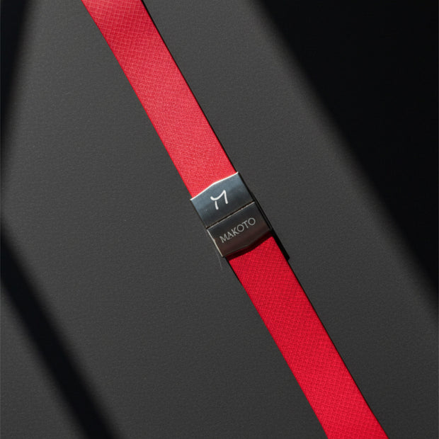 Makoto FKM Strap s pružinovou sponou, Červený, 20 mm
