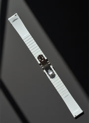 Makoto FKM Strap with Spring Clasp, White, 20mm