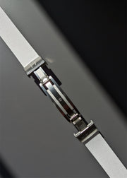 Makoto FKM Strap with Spring Clasp, White, 20mm