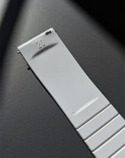 Makoto FKM Strap with Spring Clasp, White, 20mm
