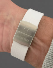 Makoto FKM Strap with Spring Clasp, White, 20mm
