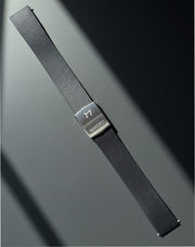Makoto FKM Strap with Spring Clasp, Black, 20mm