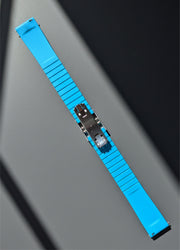 Makoto FKM Strap with Spring Clasp, Light Blue, 20 mm