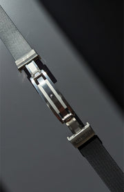 Makoto FKM Strap with Spring Clasp, Black, 20mm