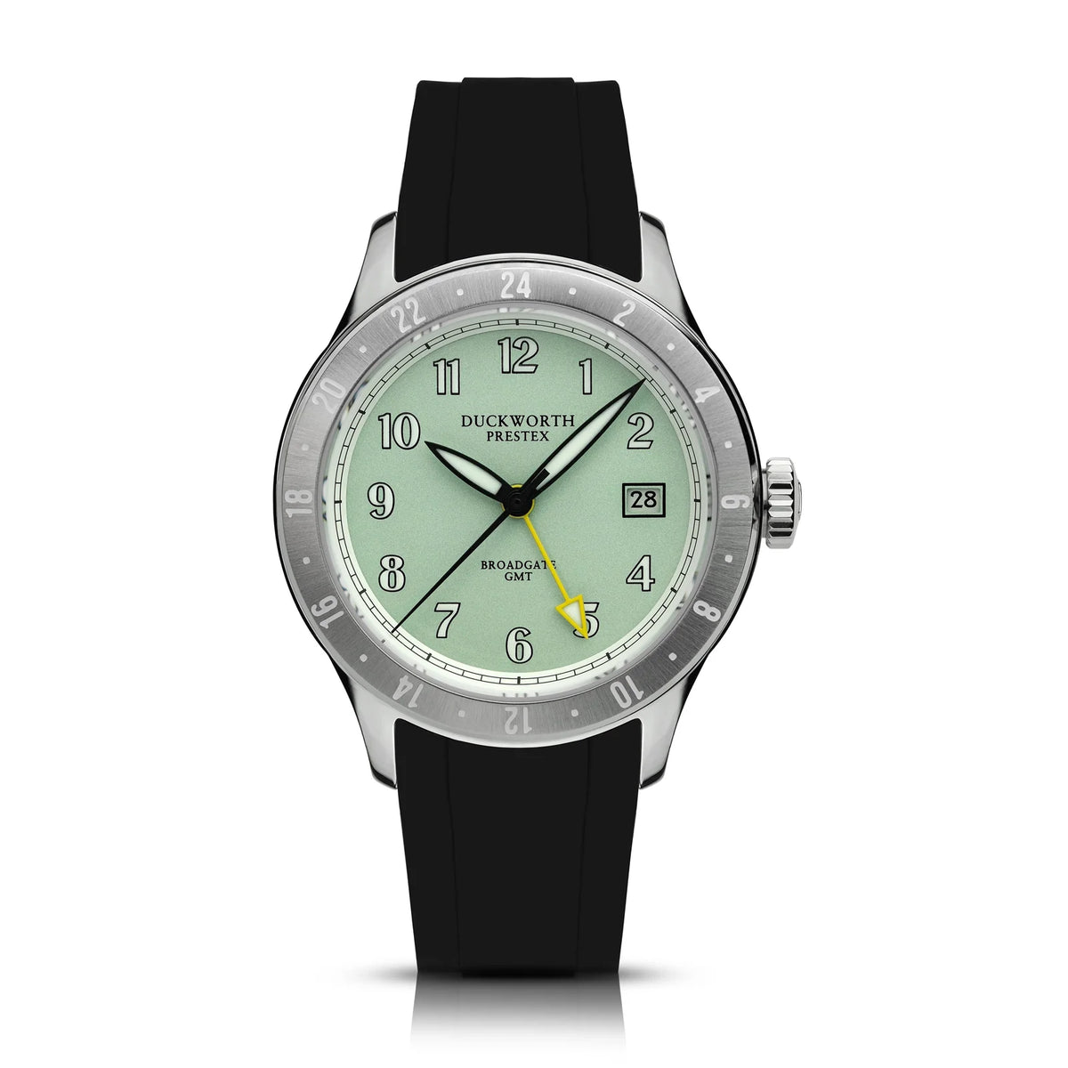 Duckworth Prestex - Broadgate GMT Automatic - Green -  Black FKM
