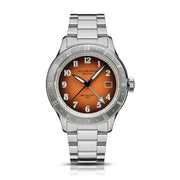 Duckworth Prestex - Broadgate GMT Automatic - Orange -  Steel Bracelet