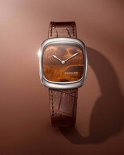 Dennison Watch – Natural Wood In Steel