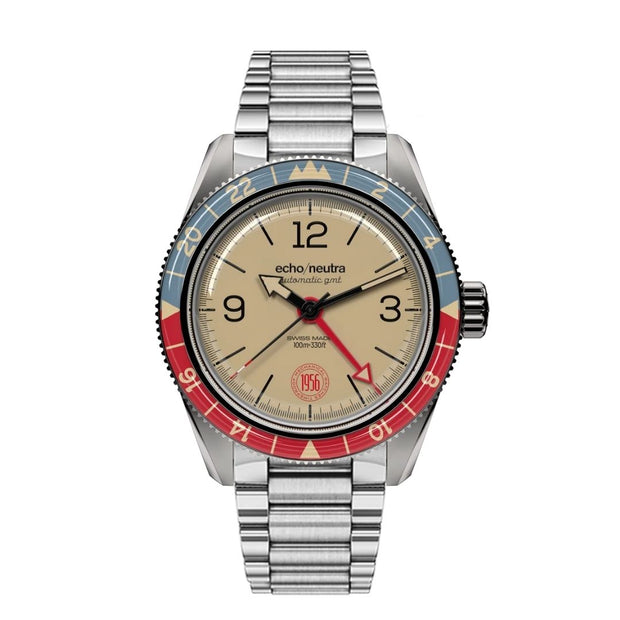 echo/neutra – 1956 GMT Khaki – ocelový náramek