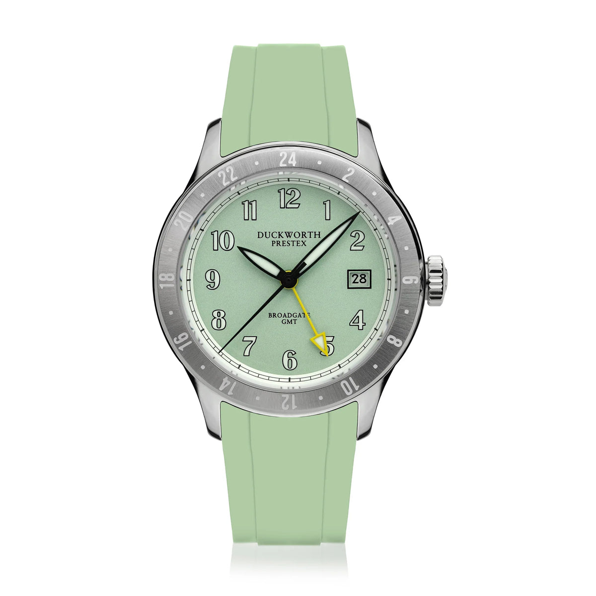 Duckworth Prestex - Broadgate GMT Automatic - Green - Green FKM