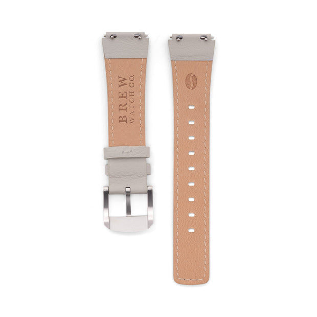 Brew Metric Lite – Grey Leather Strap 18 mm