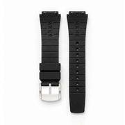 Brew Metric – Black Solid Smooth Rubber Strap 20mm