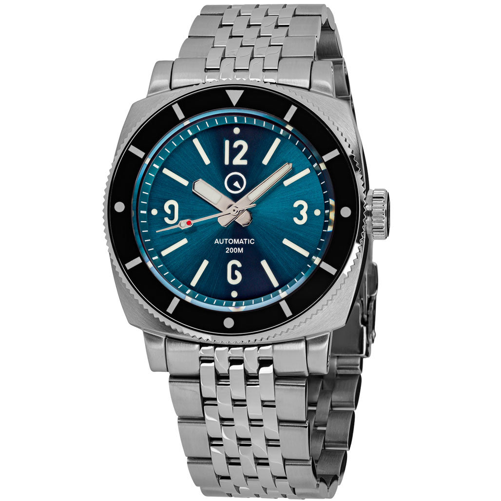 Islander Watch – Blue-Green Sandwich Dial Automatic Dive Watch with AR Sapphire Crystal, and Luminous Ceramic Bezel Insert #ISL-79