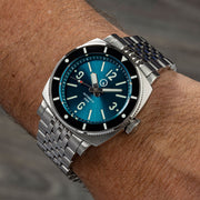 Islander Watch – Blue-Green Sandwich Dial Automatic Dive Watch with AR Sapphire Crystal, and Luminous Ceramic Bezel Insert #ISL-79