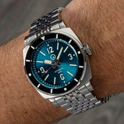 Islander Watch – Blue-Green Sandwich Dial Automatic Dive Watch with AR Sapphire Crystal, and Luminous Ceramic Bezel Insert #ISL-79