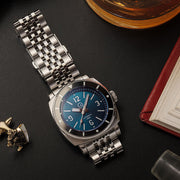 Islander Watch – Blue-Green Sandwich Dial Automatic Dive Watch with AR Sapphire Crystal, and Luminous Ceramic Bezel Insert #ISL-79