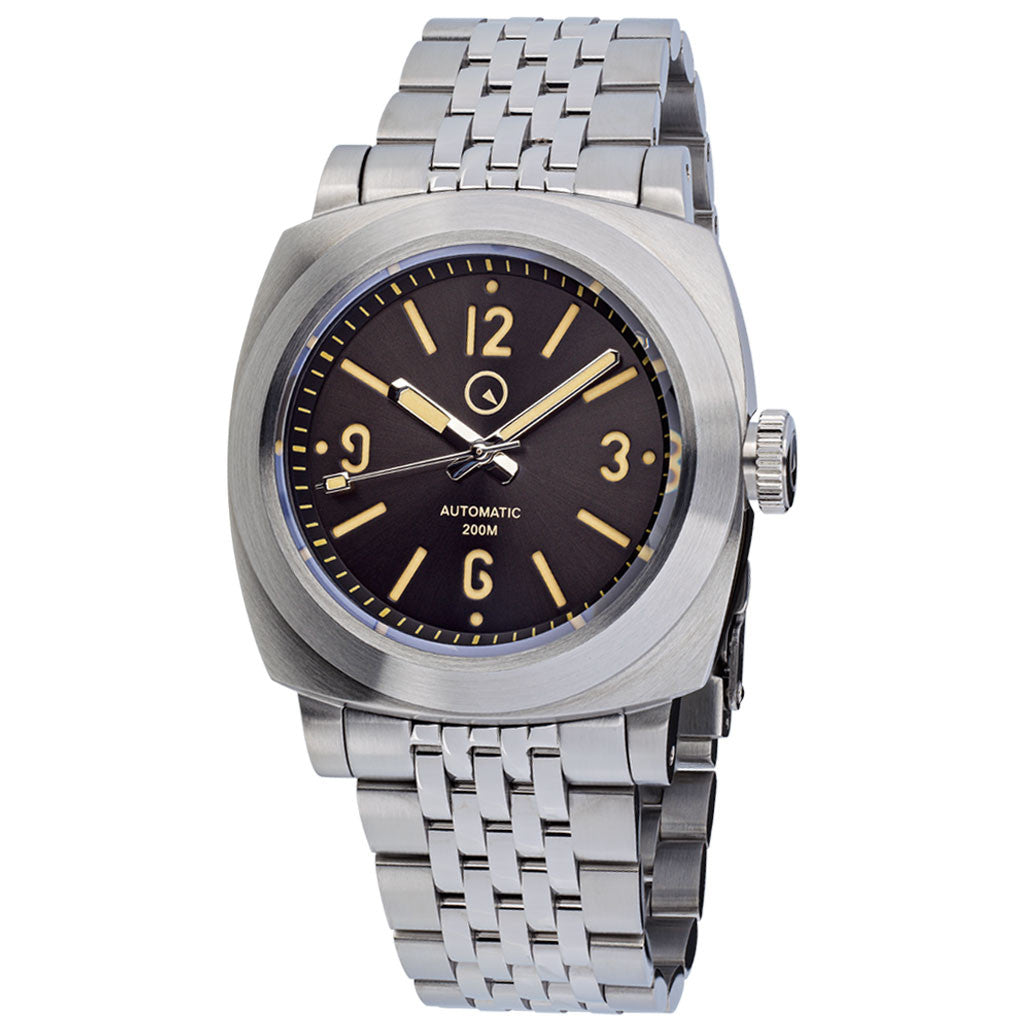 Islander Watch – Islander Black Sandwich Dial Automatic Dive Watch with AR Sapphire Crystal, and Pilot Bezel #ISL-80