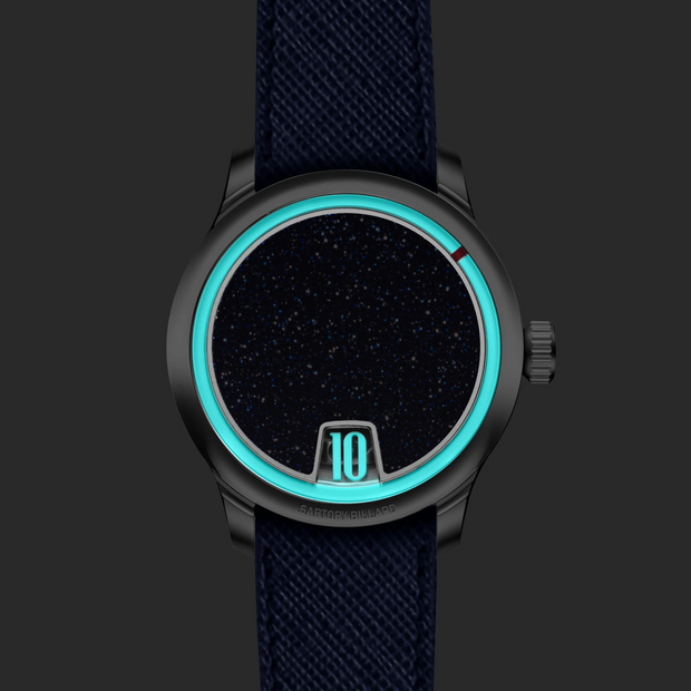 Sartory-Billard SB10 Jumping Hour Blue Aventurine